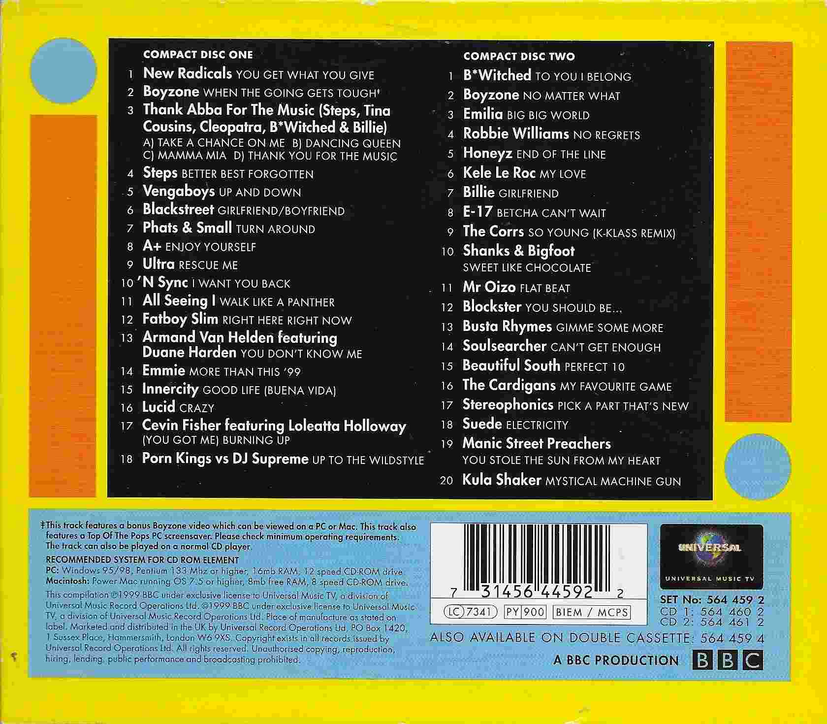 Back cover of 564459 - 2